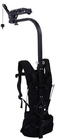 Plyisty Camera Support Vest, Aluminum Alloy Stabilizer Vest for 3 Axis Handheld Stabilizers with Highly Elastic Nylon Straps, for Filmmakers Professional Photographers 3‑18kg Load