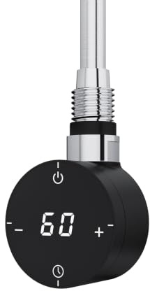 KESANITAR UKHEAT Electric Heating Element for Towel Radiator, Thermostatic Bathroom Towel Warmer Rail Replacement Element，Black：900W