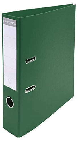 Exacompta 53753E 1 A4 Prem'Touch Ordner mit Hebelmechanik Rücken 70 mm Mechanik 75 mm Außenmaße: 32 x 29 x 7 cm Abheftbares Format A4 Farbe: Dunkelgrün