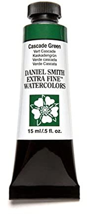 DANIEL SMITH 284600142 Extra Fine Watercolor 15ml Paint Tube, Cascade Green, 0.5 Fl Oz (Pack of 1)