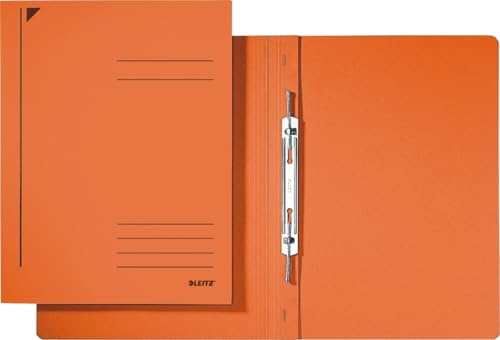 LEITZ 3040-00-45 3040 Spiralhefter, A4, kfmit Heftung, Colorspankarton, orange