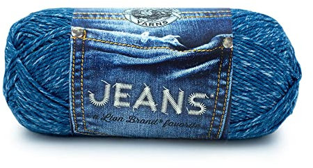 Lion Brand Yarn 505-109 Jeans Yarn, Stonewash,17.78 x 7.62 x 7.62 cm