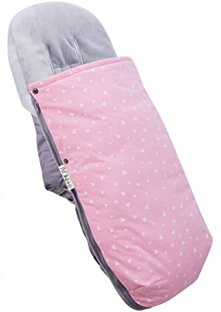 JYOKO Kids Universal Fußsack für Kinderwagen (PINK Sparkles, Baumwolle)