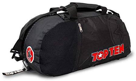 TOP Ten Rucksack Tasche - Uni schwarz S - 55 cm, Sporttasche Rucksacktasche Kombitasche …