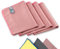 ELEXACLEAN Chiffon en Microfibre (40x30cm, Set de 4, Rouge) sans Laisser de Traces pour la fenêtre