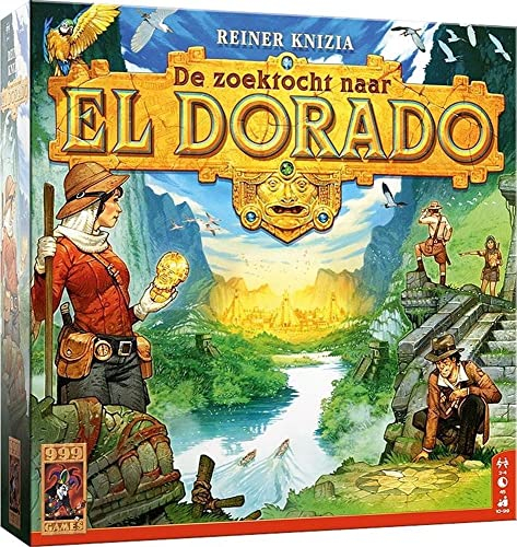 999 Spiele - Die Suchtour nach EL Dorado Brettspiel - ab 10 Jahren - Nominiert für Spielzeug des Jahres 2020, Reiner Knizia - Modular Board,Deck Building - für 2 bis 4 Spieler - 999-ELD01