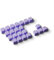 HK Gaming Rubber Keycaps | Anti-Slip Texture | Doubleshot Backlit Keycap Set | 23 OEM Profile Keys | For Mechanical Keyboard | Compatible with Cherry MX, Gateron, Kailh | Lavender