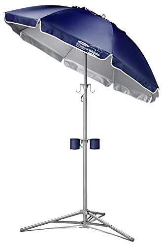 Wondershade Sombrilla portátil definitiva, ligera, ajustable, protección solar instantánea, color azul marino