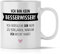 mindmonkeys® Tasse mit Spruch Ich bin kein Besserwisser Fun Tasse Geschenke Geschenkideen für Klugscheisser Besserwisser fürs Büro Geschnekidee zum Geburtstag Bürotasse Keramik 300 ml