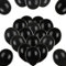 Premium Luftballons Schwarz • Helium Luftballons • 50 Stück • reißfest • Schwarze Luftballons Helium geeignet für eine schöne Party Deko, Geburtstagsdeko, JGA Deko, Fasching, 100% Naturlatex