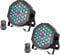 UKing 2 PCS RGB Akku LED Par Strahler Outdoor, Wiederaufladbare 36 LED Bühnenlicht mit Fernbedienung, 7CH Partylicht 7 Modi Lichteffekte für DJ Disco Hochzeit Weihnachten Bühnenbeleuchtung