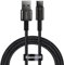 Baseus Cavo Dati di Ricarica Rapida Oro tungsteno USB a Tipo C 100W 2m Nero
