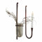 Loberon Wanddeko 2er Set Valèrie, Kerzenhalter & Vase, grazile Wandhalterungen, nostalgischer Antik-Look, für Stabkerzen, Kerzenständer, Eisen, Glas, Rostbraun