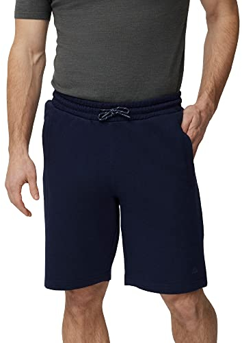 DANISH ENDURANCE Kurze Sportshorts aus Baumwolle, Sweatshorts mit Taschen, für Herren, Marineblau, L