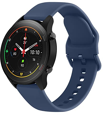 Vancle Silikon Ersatzarmband fr Xiaomi Watch S1 & S1 Active, Mi Watch Color Sport (Navy) 22mm
