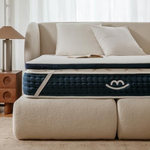MORPHEA Topper 140x190 cm Cloudy Topper 5 cm dick, Matratzenform Gedächtnis - ergonomische Matratzenschoner Fester hochdichter Schaum mit Gel für einen erholsamen Schlaf