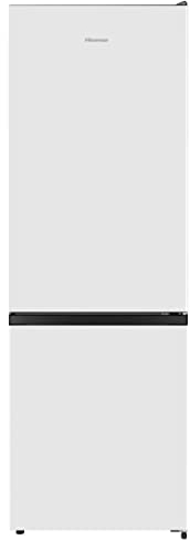 Hisense RB372N4AWE - Frigorífico Combi, Eficiente Clase E, Capacidad 292 L con 180 cm Alto, Cajón Verduras, 4 Estrellas Congelador, Puerta Reversible, Silencioso 39dB, Color Blanco