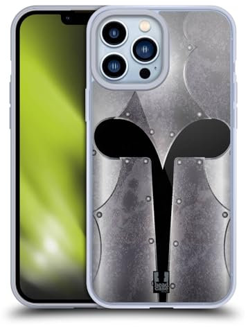 Head Case Designs Casco Loco Armería Medieval Caso Funda de Gel Suave Compatible con Apple iPhone 13 Pro MAX