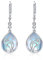Katze Ohrringe 925 Sterling Silber Katze Mondstein Ohrringe Katze Schmuck Geschenke für Frauen Mädchen Katzenliebhaber