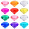 Acryl Kinder Diamant Edelsteine Bunt, 12 Stücke 40mm Groß Kunststoff Diamanten Deco, Acryl Diamanten Transparent Diamantkristalle fur Vasen, Tischdeko, Party Mitgebsel, Hochzeit