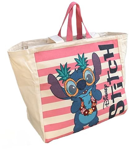 CARTOON Bolso y bolso Disney, Stitch Beige, Pochette, Contemporáneo