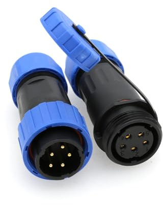 ZBLZGP TY20 5 Pol 10A Wasserdicht Aviation Stecker Schraube Crimp Draht