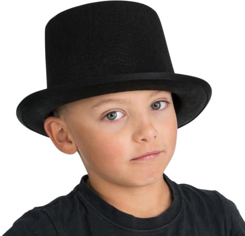 Chaks - Chapeau haut-de-forme en feutre pour enfants, accessoire