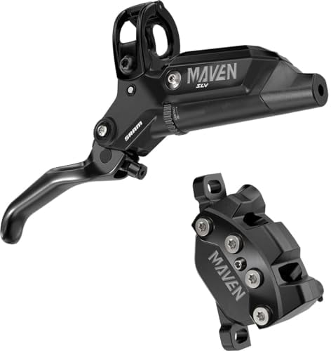 Sram Maven silberfarbene Vorderbremsenhalterung für Vorderradbremse, 4-Kolben, Aluminium-Hebel, SS-Hardware