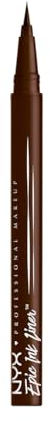 NYX Professional Makeup Epic Ink Eye Liner, Filzstift, Wasserfest, Für präzise Lidstriche, Intensive Farbe und langanhaltender Effekt, Für alle Augenfarben, Vegane Formel, Milk Chocolate, 1 Stück