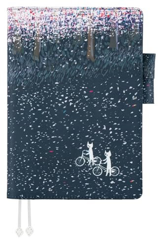 Hobonichi Techo - Custodia per cugino, formato A5, Hiroko Kubota: il tono dei fiori illuminati