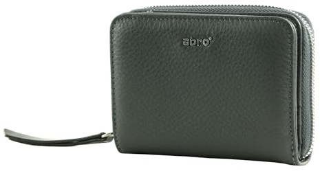 Abro Leder Geldbörse Leather Dalia Wallet Dark Gray dunkelgrau