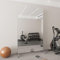 brisafe Ganzkörperspiegel mit Rollen unzerbrechlich & modern I Spiegel Fitnessraum 180 x 100 cm groß I dünner Aluminium-Rahmen in Silber I Standspiegel bruchsicher & leicht I Wandspiegel zum Aufhängen