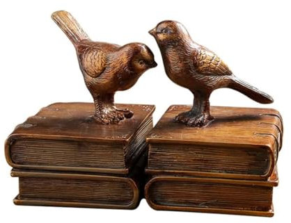 Serre-Livres américains rétro Oiseaux, décoration en résine, Serre-Livres créatifs, Bouchon de Livre Robuste