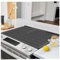 TUCANA Silicone Electric Stove Top Cover Mat - 28 x 20, Stove Top Protector for Electric Stove, Foldable, Heat-resistant Silicone Mat for Glass Stove Top, Large Dish Drying Mat (Black)