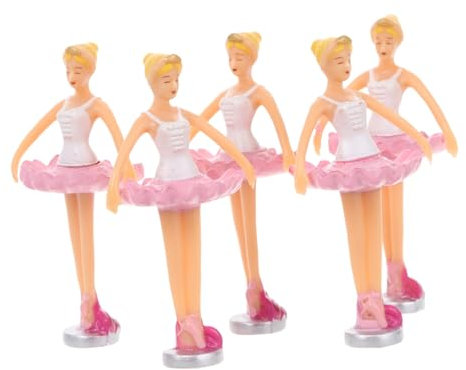 KOMBIUDA Ballerina Spieluhr Prinzessin Puppe Figur 5 STK Spieluhr Zubehör Puppendekoration Set Balletttänzerin Puppe