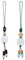 FINGERINSPIRE 2 Stück 2 Stile Kunstharz Lotusblume Handyanhänger 13.5x2cm Glücksbringer Handy Lanyard Dekoration Handygurt Für Handy Schlüsselanhänger Tasche