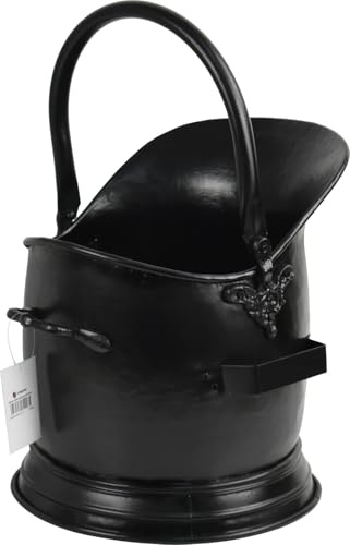 Germanic Steel Sallet Coal Bucket Scuttle Hod Antique Style Large Black