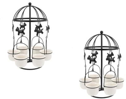 Yardwe 2 Juegos Maceta de carrusel suculentas maceteros de Interior sartén cerámica decoração casa decoración casa suculento florero Ventana Jardinera de cerámica al Aire Planchar