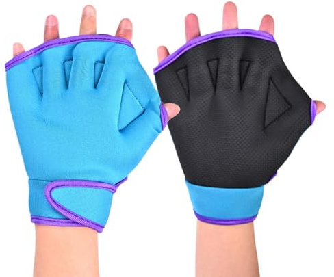 Gants de natation pour femme, gants Web pour nager - Gants de natation aquatiques Webbbed, entraînement de natation Mittens en caoutchouc, sans équipement de plongée pour aider à aider la partie du