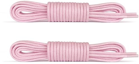 Laceter 2 Paires de Lacets Ronds Fins Cirés 2,4mm pour Chaussures de Ville - Idéal Derbies, Richelieu, Mocassins, Bottines Cuir - Élégants et Durables - Fabriqués en Europe
