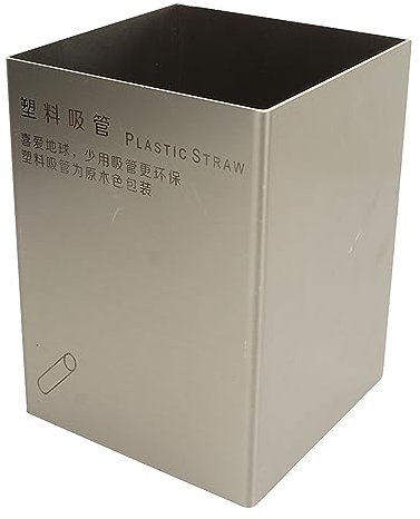 Soporte de Paja de Bebida de Acero Inoxidable para la Cocina del Bar del Hotel de Restaurantes, Base Estable, Organizador de Paja Versátil para Cubiertos, Palillos de Horquilla de Cuchara