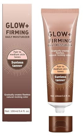 Natürliche Selbstbräuner Intensive Tanning Lotion mit Kollagen – Lang anhaltender Bronzer-Glow ohne Sonne Bräunungscreme Solarium Creme für pigmentausgleichend, 100ml