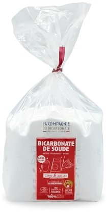 - Bicarbonate Soude Gros Grains - Sac Kraft 1kg - Qualité Alimentaire Origine France - Nettoyage, Linge, Bricolage, Déodorant Maison - Recharge Écoresponsable- La Compagnie du Bicarbonate.