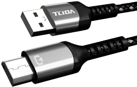 TLIDA Cavo Micro USB 3FT - Ricarica Rapida e Trasferimento Dati | Compatibile con Samsung Galaxy S7/S6/S5 | Affidabilità 1997