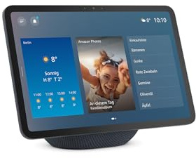 Zertifiziert und generalüberholt Amazon Echo Show 11 (neueste Generation) – Brillantes 11-Zoll-Display in Full-HD-Auflösung mit größerer Bildschirmfläche, 3D-Audio und Alexa, Graphit