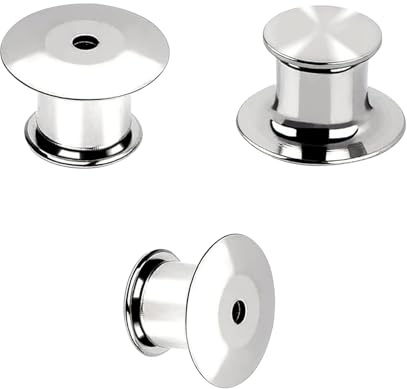 Verschlussstifte Metall Pin Keepers Rücken Lock Verschluss Brosche emaille verkleinern anstecker pins rückseite pin sicherheitsverschluss für Schmuck Namensschild Basteln DIY, Silber-30 Stück