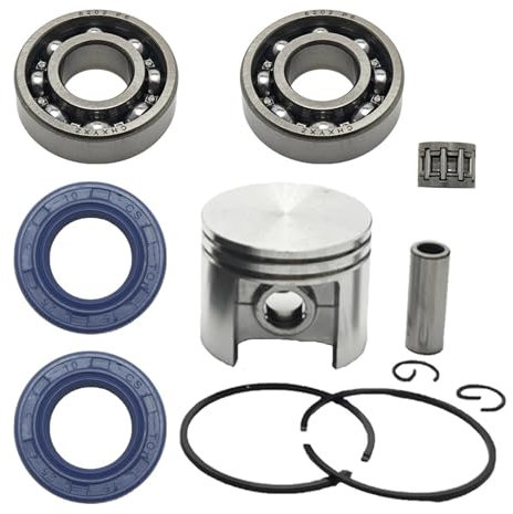 Kit cuscinetto a rulli con guarnizione dell'olio del pistone da 42,5 mm, for albero motore, for pezzi di ricambio for motosega Stihl 025 MS250 MS 250