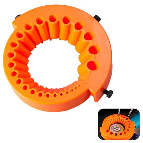 Drill Bit Sharpener Tool - Angle Grinder Machine Accessory for Sharpens Grinding Drill 2-13mm Bits, Compatible with 115mm & 125mm Models, Includes Straight Grinder Guard