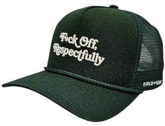 FIELD GRADE Trucker Cap Respectfully Twill Green