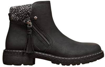 IVACHY Women’s Ankle Boots – Warm Fur Lined Winter Boots with Side Zip Closure, Non-Slip Sole, Casual Short Boots